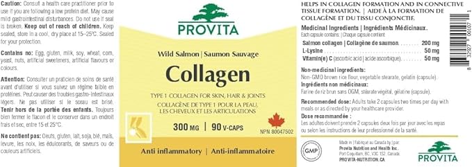 Wild Salmon Collagen 90 caps - Provita