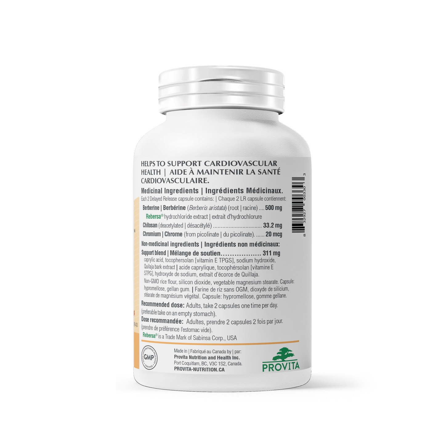 Berberine TPGS 120 vcaps - Provita
