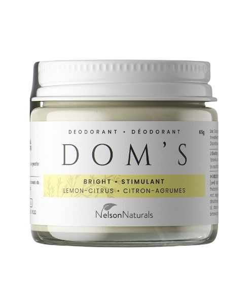 Bright Lemon Citrus Deodo. 65ml - Doms Naturals