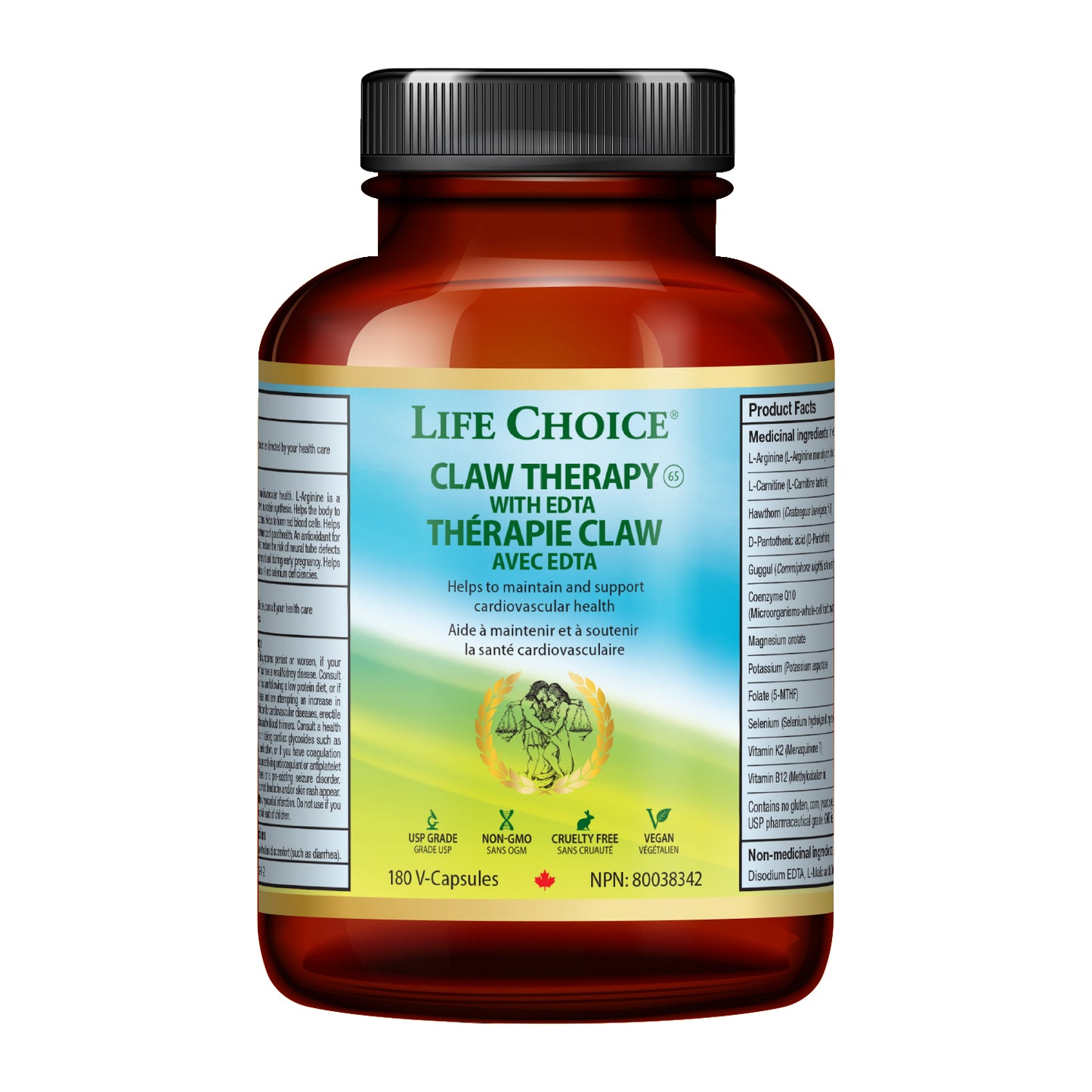 Detox Kit(CLAW Therapy with EDTA,180's + Opti Ca - Life Choice