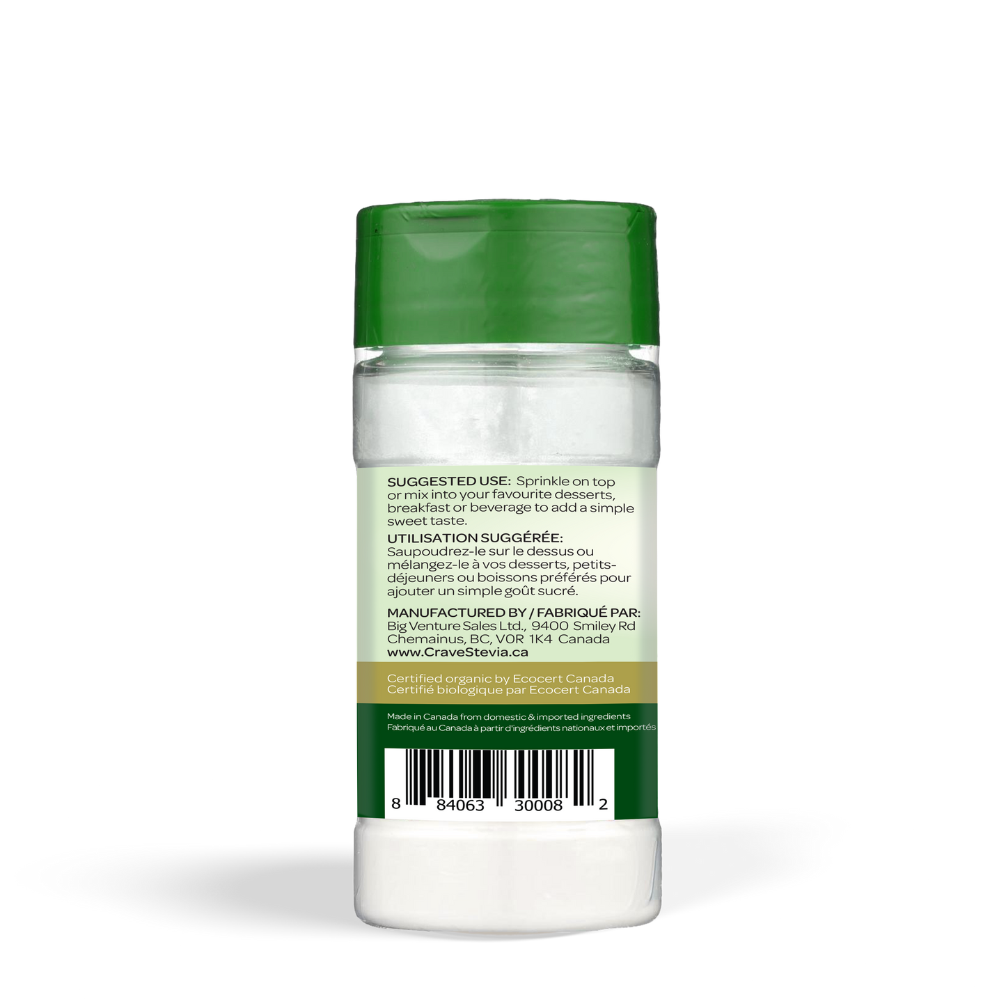 Crave Stevia Flavour Shaker Vanilla, 60g