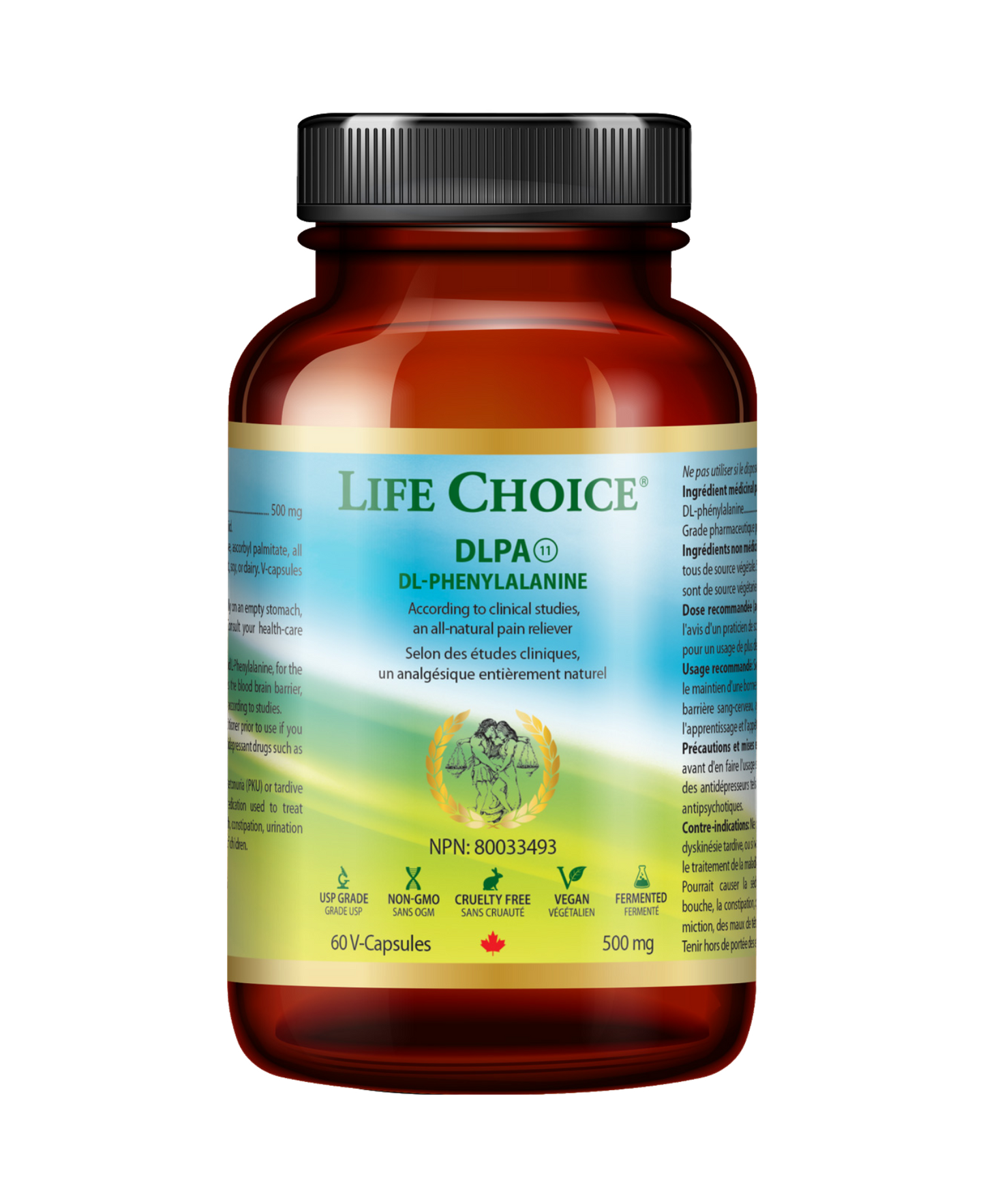 DLPA 500mg, 60vcaps - Life Choice