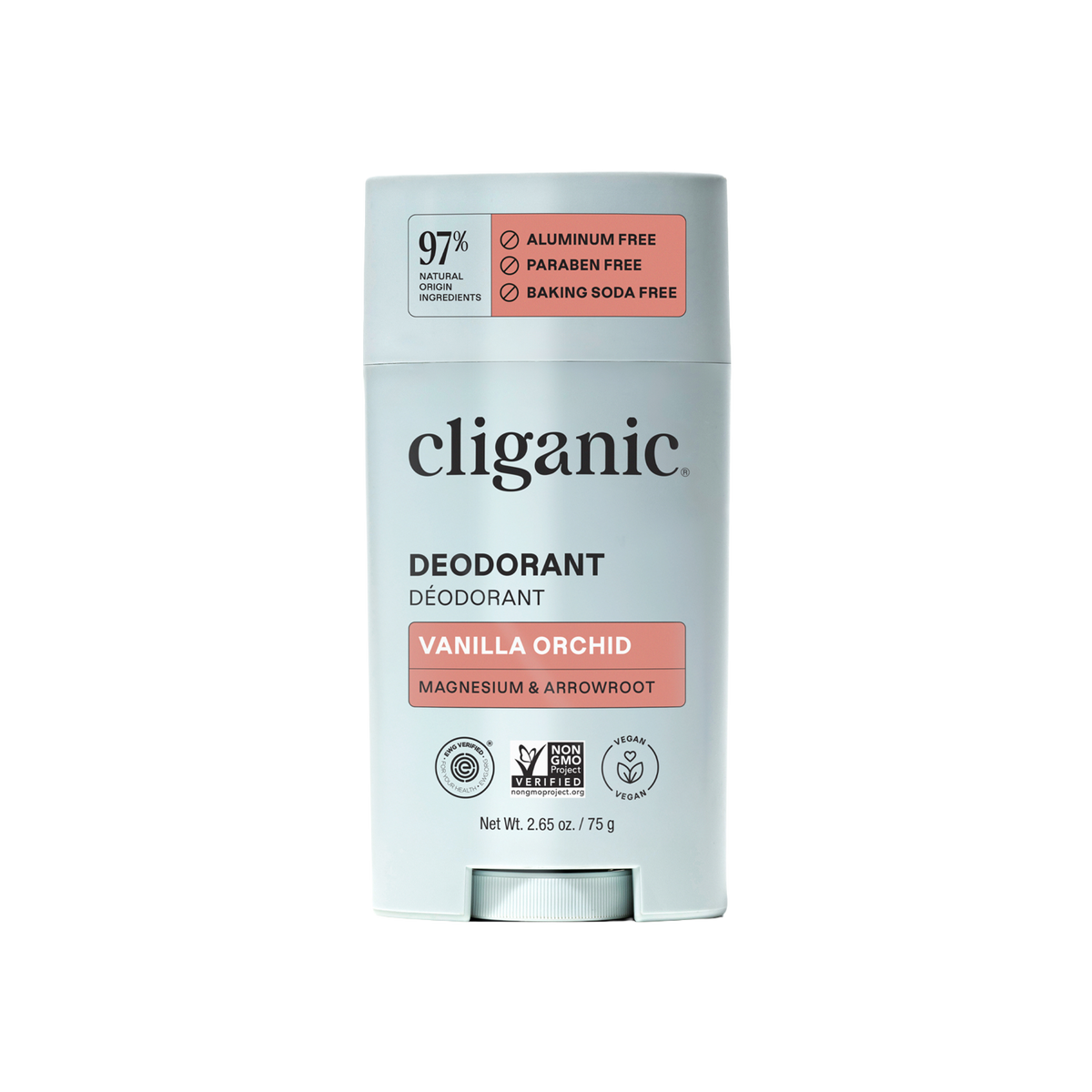 Vanilla Orchid, 70g Deodorant - Cliganic