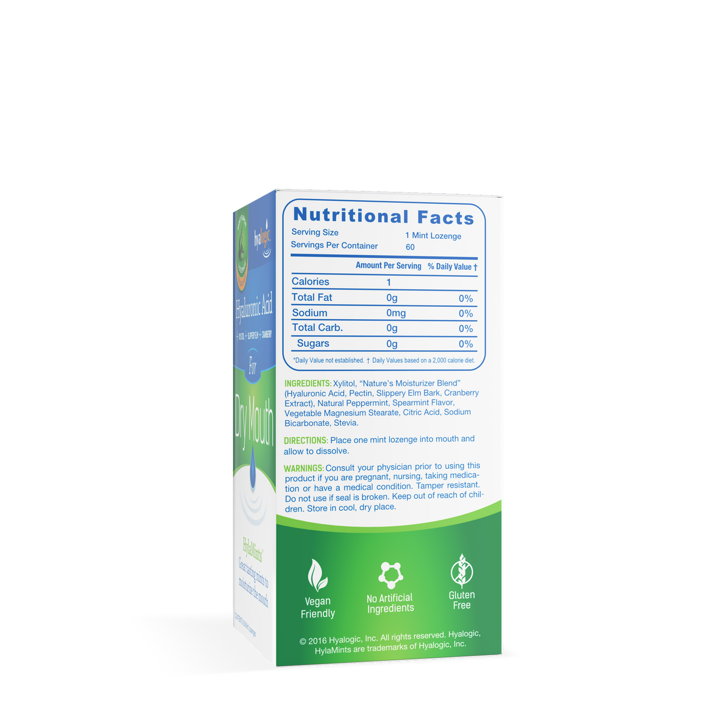 Hylamints For Dry Mouth, 60s - Hyalogic