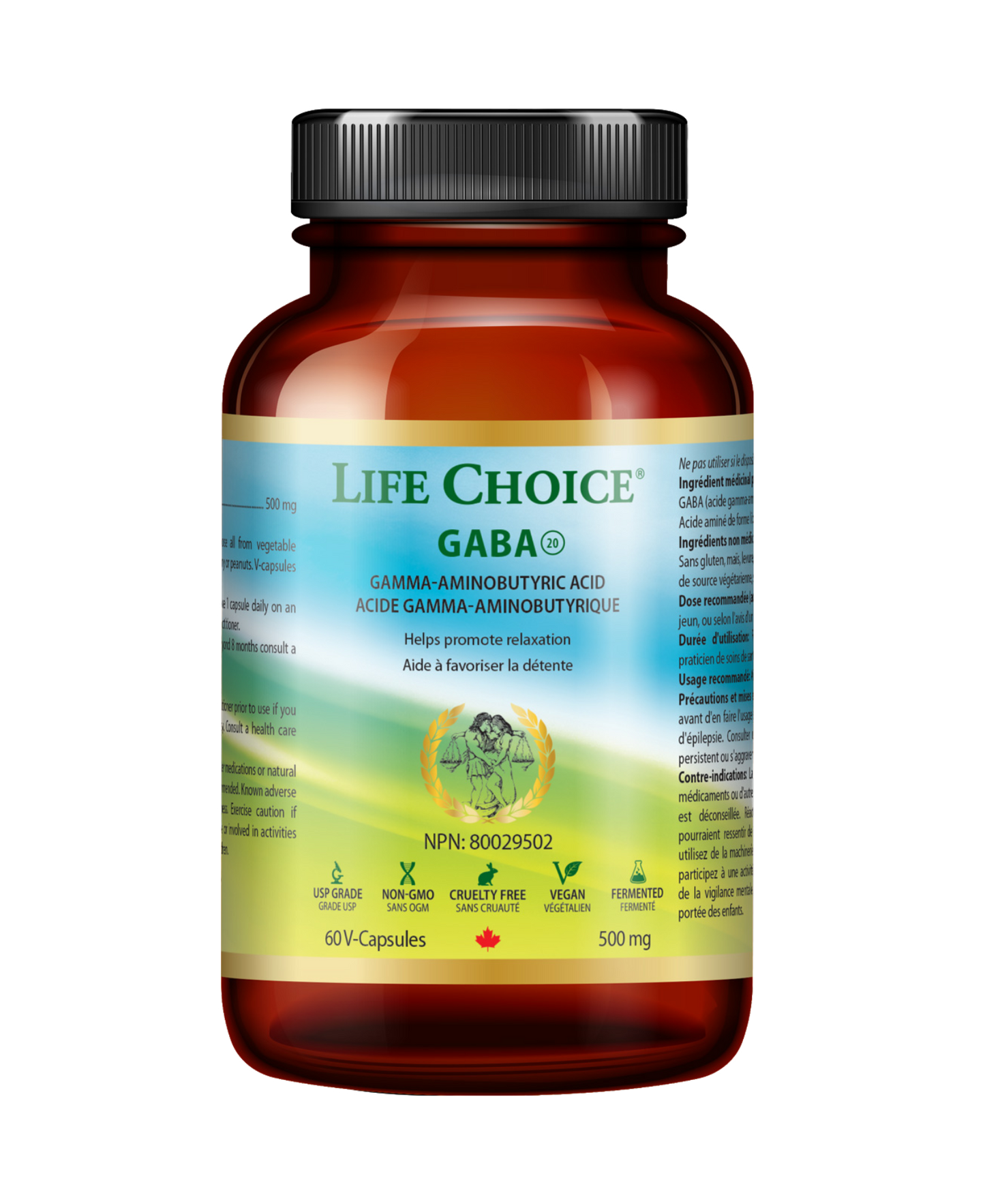 GABA 500mg, 60's - Life Choice