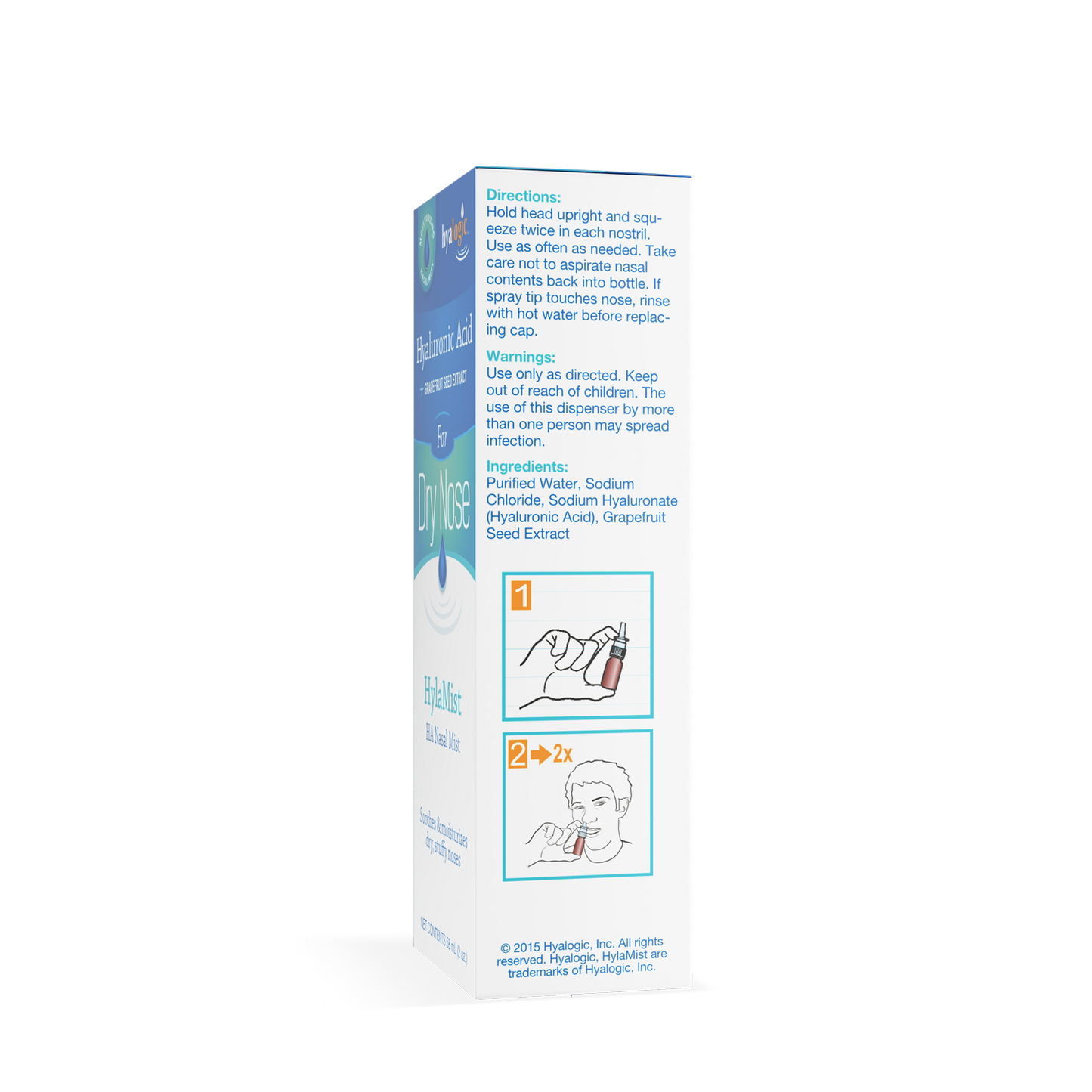 Hylamist™ Dry Nose, 44ml - Hyalogic