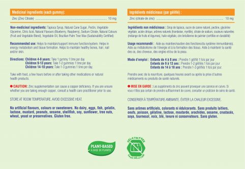 Zinc Gummies, 90s - allKiDz