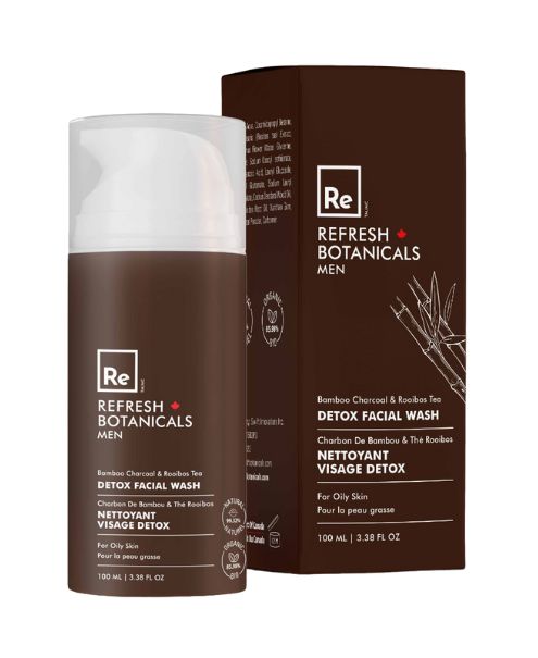 Men Detox Facial Wash, 100ml - Refresh Botanicals