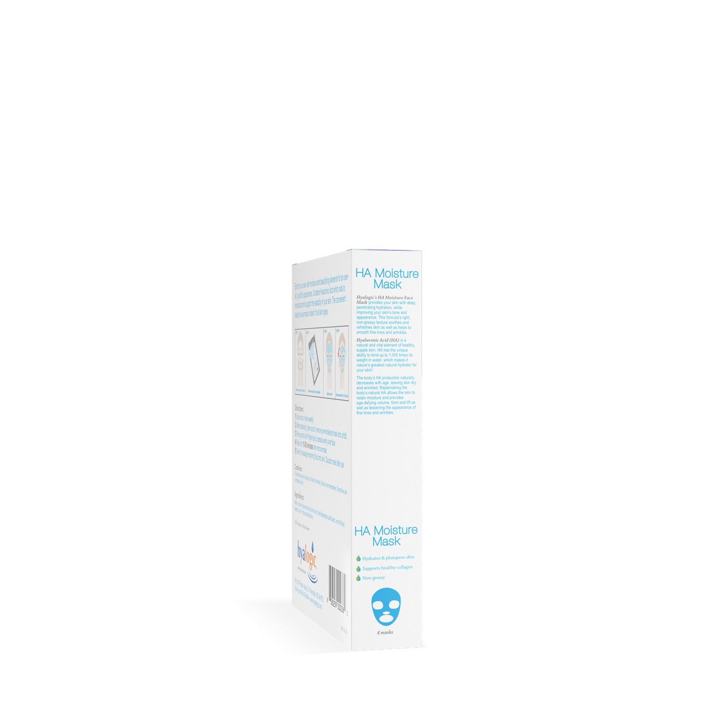 Moisture Mask, 4 Pack - Hyalogic