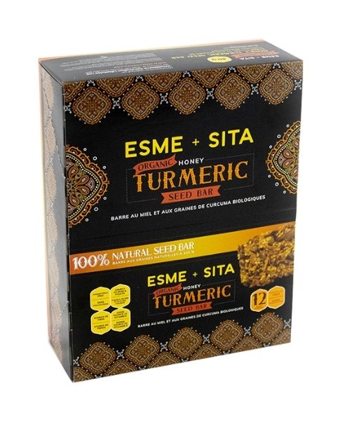 Organic Honey Turmeric Seed Bar, 12/Pk - Esme+Sita