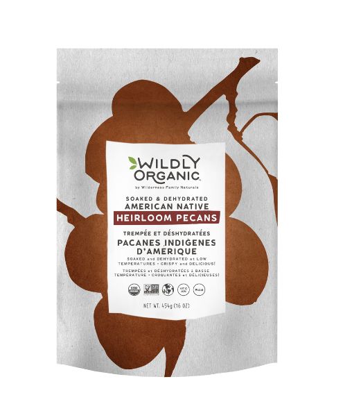 Pecans Soaked & Dehyd.,454g - Wildly Organic