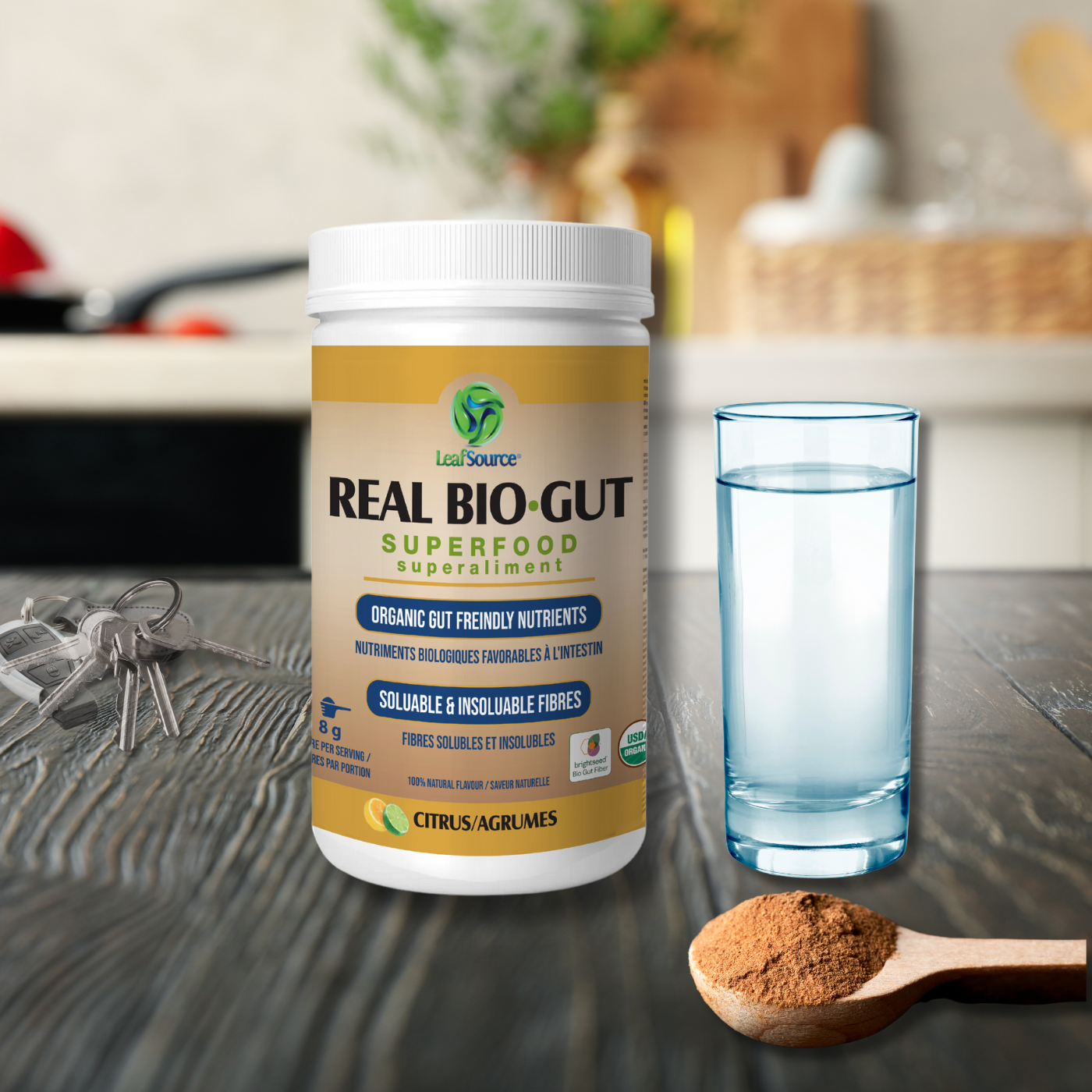 Real Bio-Gut Superfood, 244g - LeafSource
