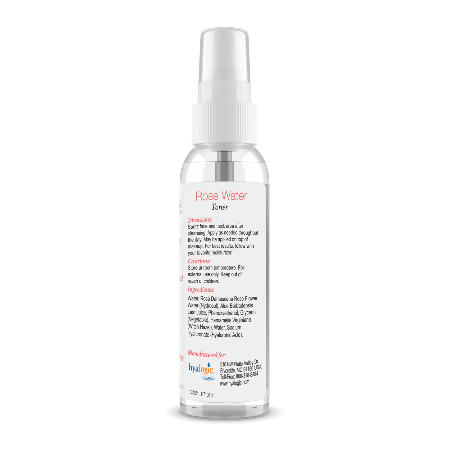 Rosewater Toner, 118ml - Hyalogic