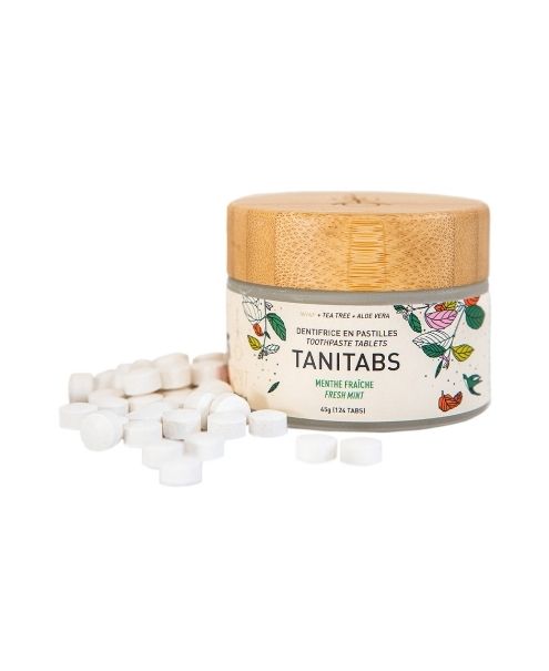 Toothpste Tab., Frsh Mint, 124tab Jar - Tanit