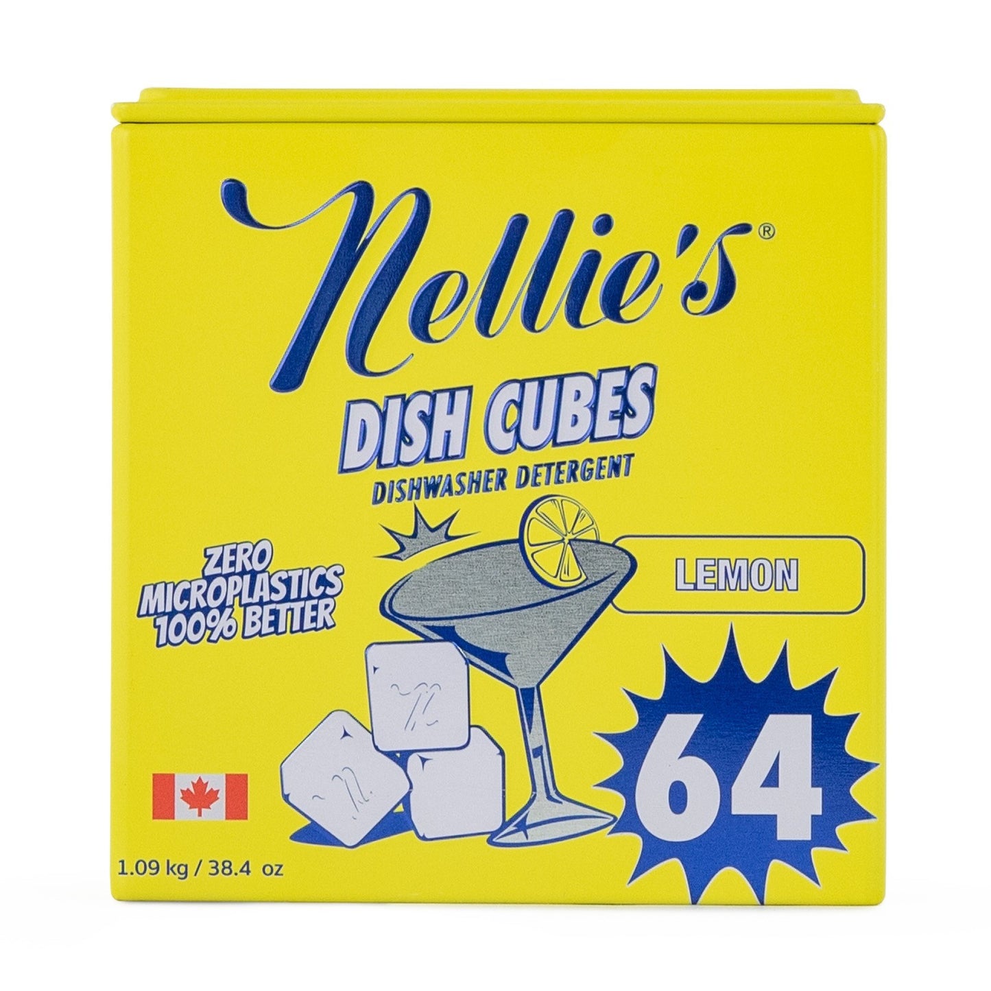 Dishwasher Cubes Lemon, 64 Loads - Nellie's