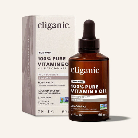 Organic Vitamin E Oil, 60ml - Cliganic