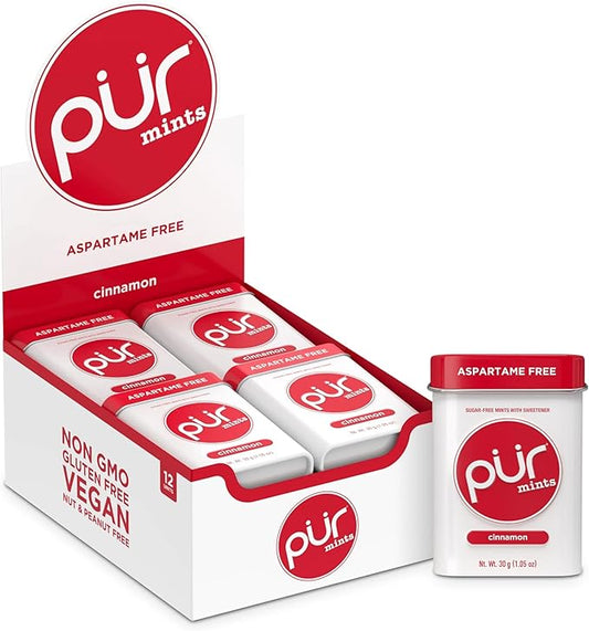 Mints Cinnamon, 30ct, 12/tray - The Pur Company