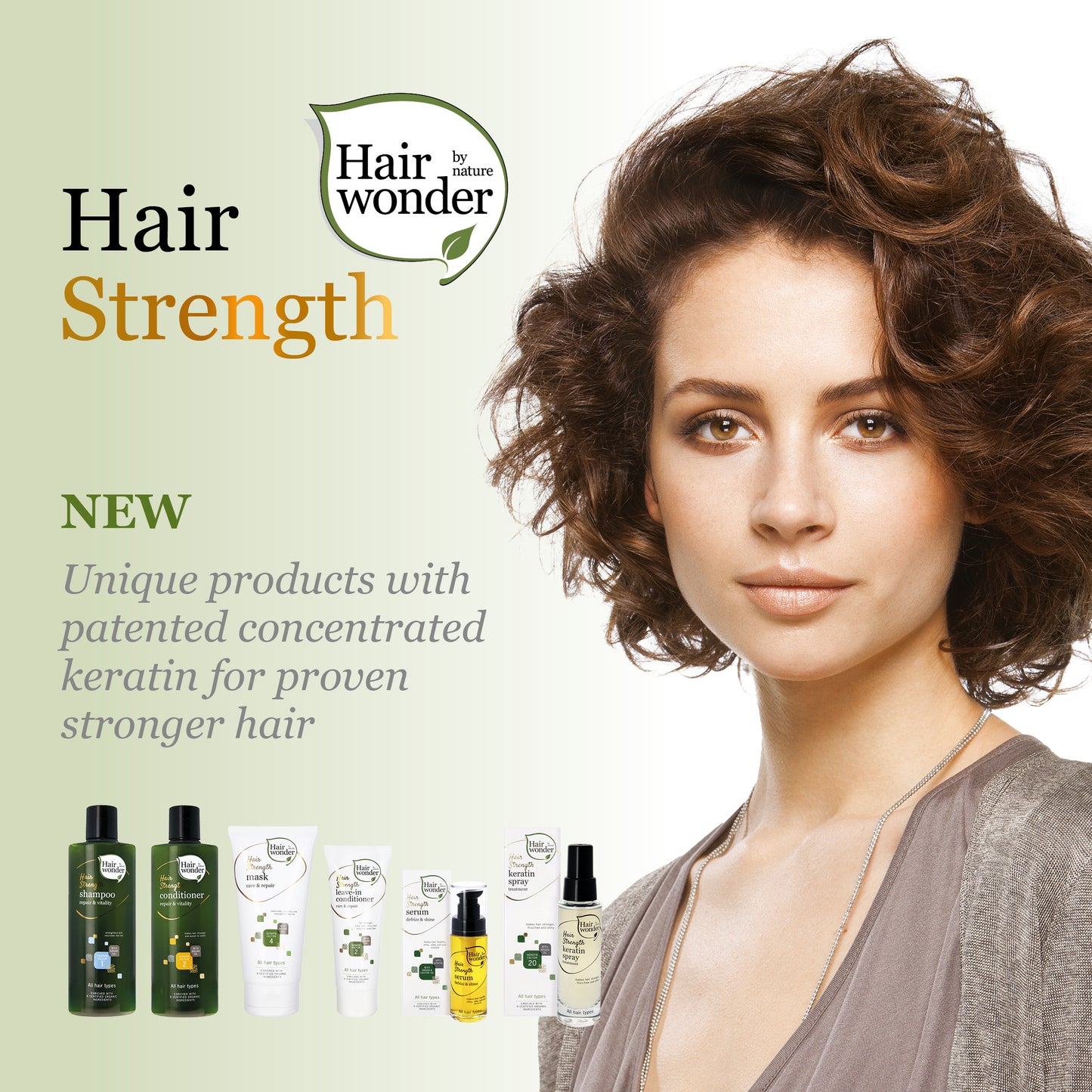 Hair Strength Keratin Spray, 50ml - Hairwonder