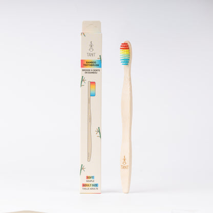 Rainbow Bamboo Toothbrush, 12/box - Tanit