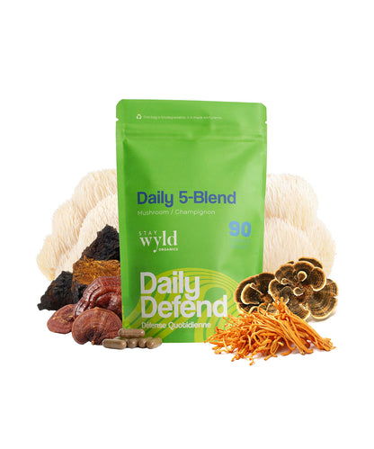 5-Mushroom Blend, 90 caps - Stay Wyld Organics Ltd