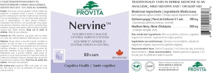 Nervine 60 gélules - Provita