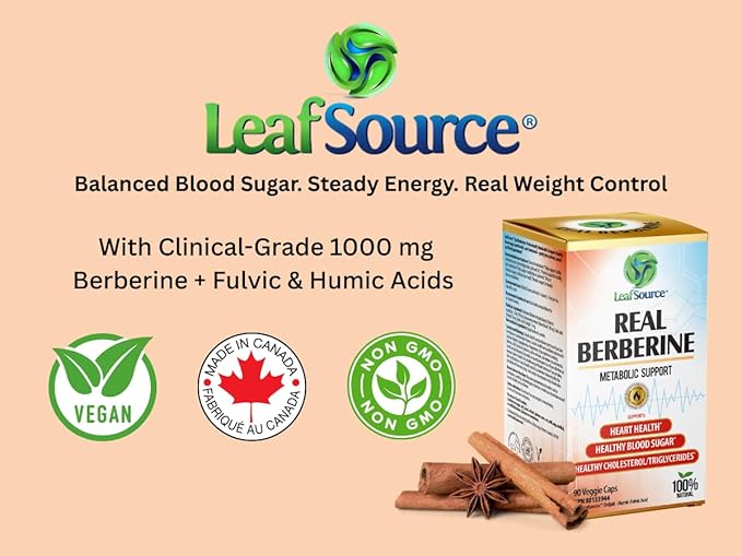 Real Berberine, 90 vcap - LeafSource