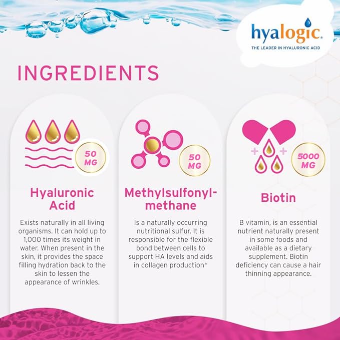 Advanced Formula Hair, Skin & Nail, 354ml - Hyalogic