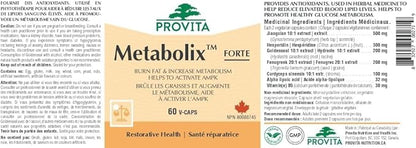 Metabolix AMPK 60 gélules - Provita