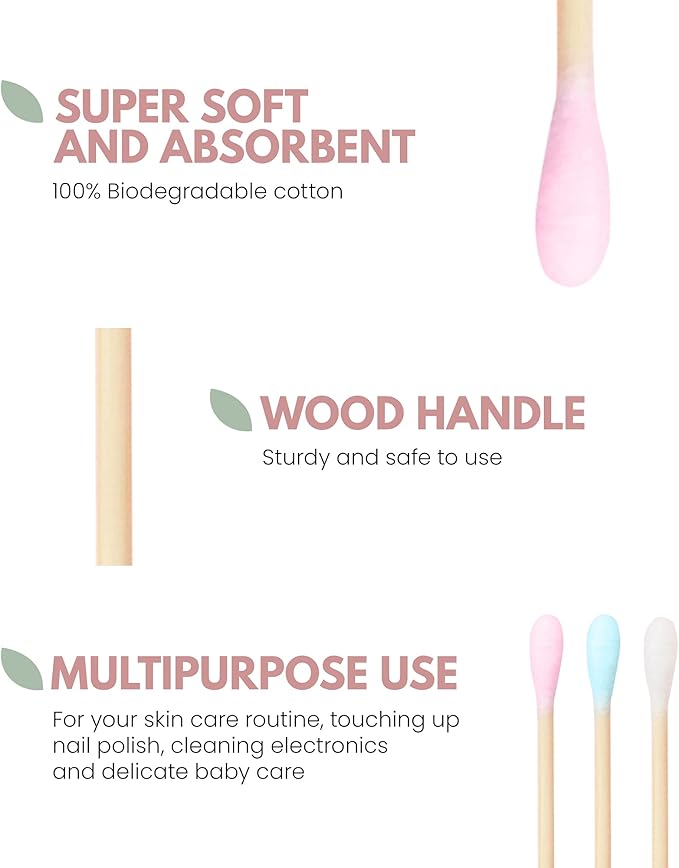 Cotton Swabs, 12/Box - The Future Is Bamboo