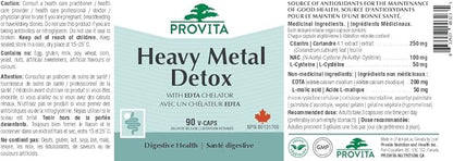 Heavy Metal Detox, 90 vcaps - Provita