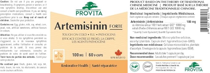 Artémisinine Forte 60 gélules - Provita