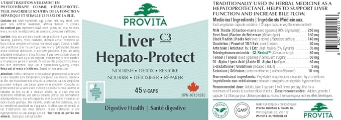 Hepato-Protect Foie 45 gélules - Provita