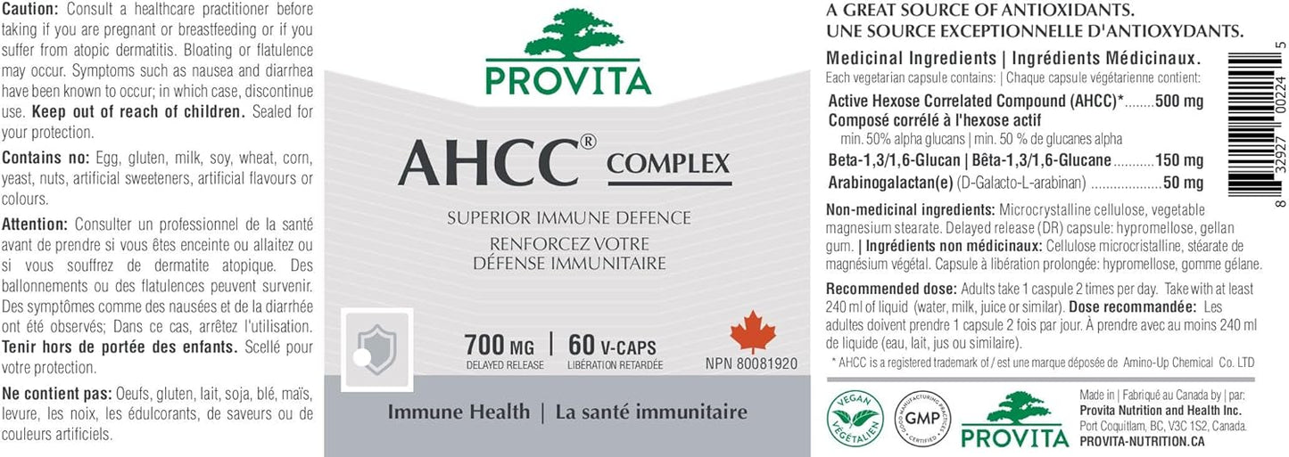 AHCC Complex 80 caps - Provita