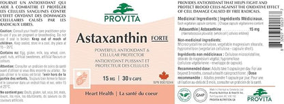 Astaxanthine Forte 30 gélules végétales - Provita