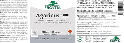 Agaricus 1000 90 gélules - Provita
