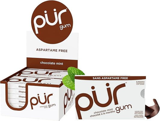 Chocolate Mint Blister Pack, 9ct, 12/tray - The Pur Company