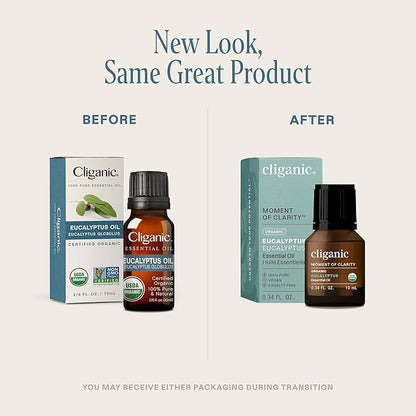 Organic Eucalyptus Oil, 10ml - Cliganic