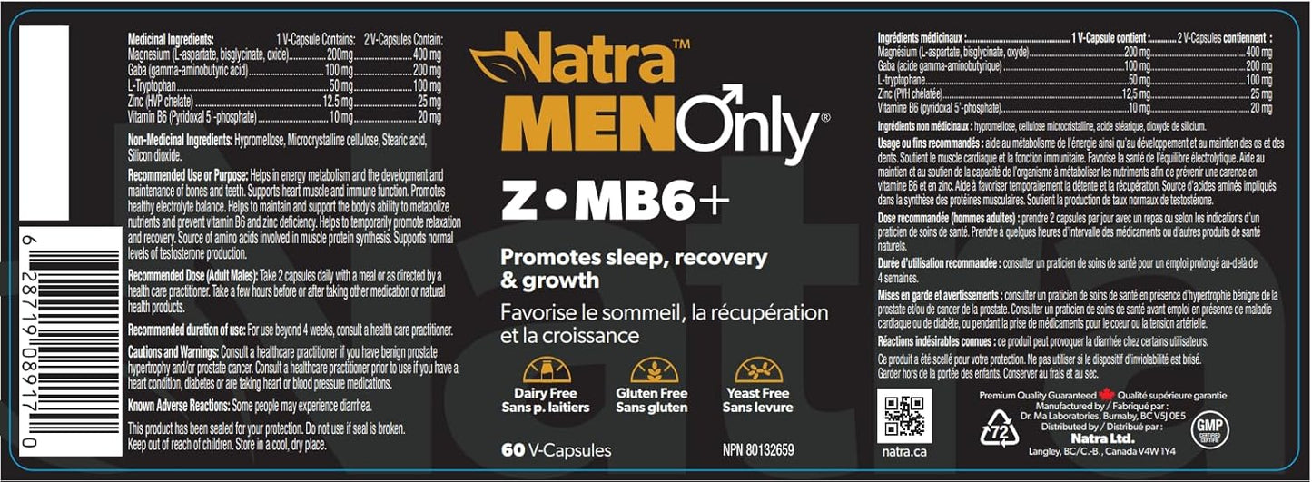 Z-MB6+, 60 Vcaps - Natra