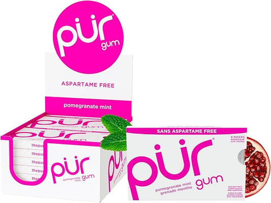 Pomeganate Mint Blister Pack, 9ct, 12/tray - The Pur Company