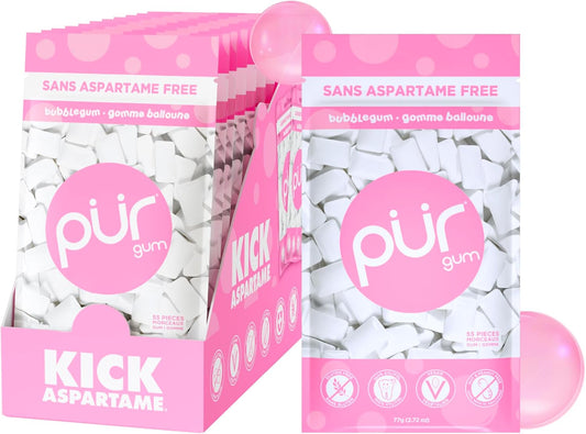 Gum Bag - Bubblegum, 55ct, 12/tray - The Pur Company
