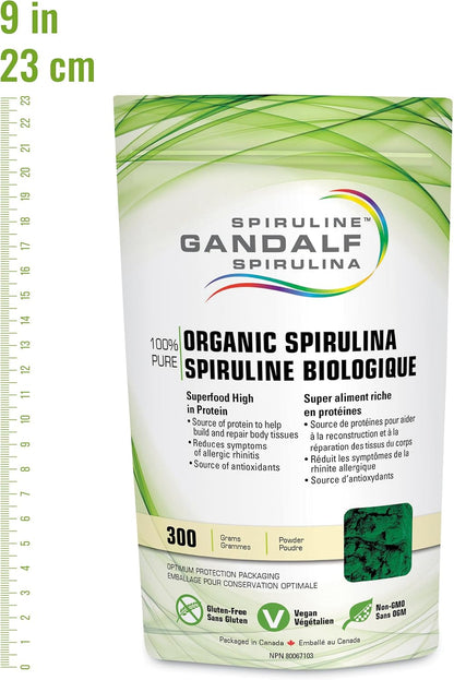 Spirulina Organic, 300g powder - Gandalf