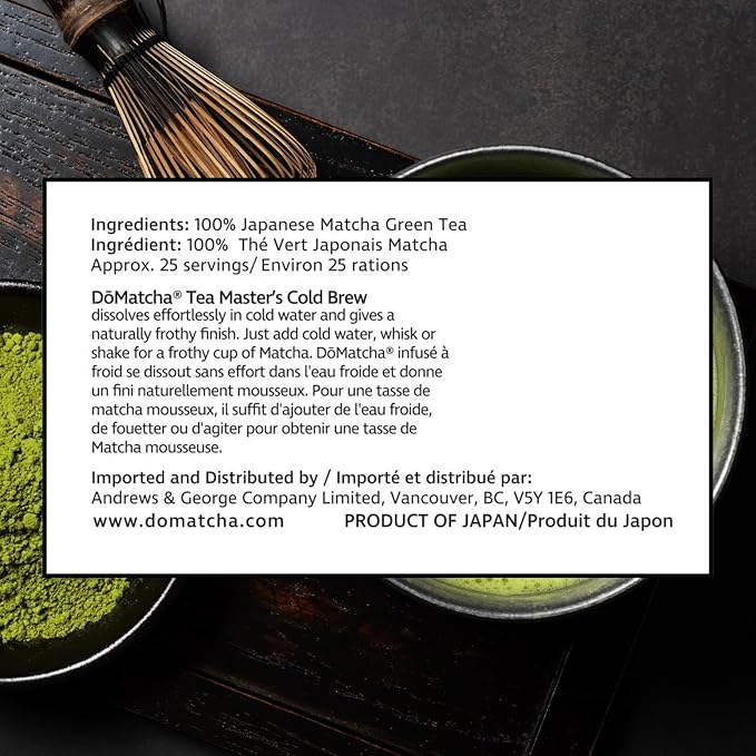 DōMatcha® Cold Brew Matcha, Tin, 30 g