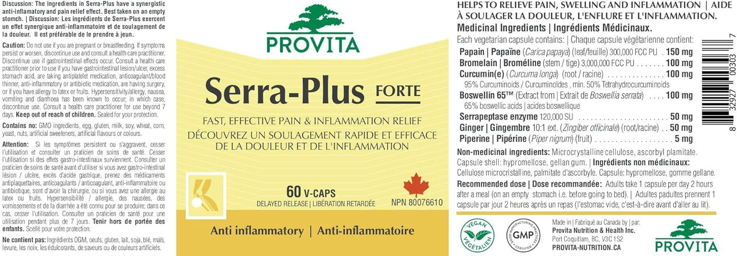 Serra Plus 60 capsules végétales - Provita