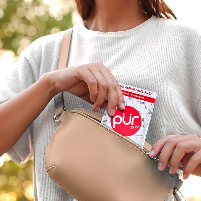 Gum Bag - Cinnamon, 55ct, 12/tray - The Pur Company