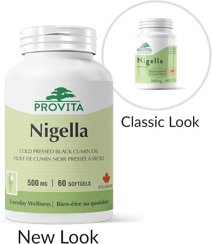 Huile de cumin noir Nigelle 60 gélules - Provita