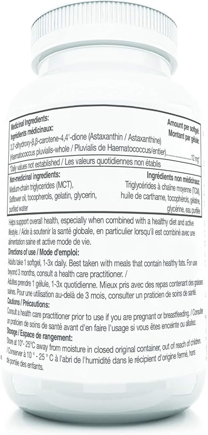 Astaxanthin, 12mg - 90 Bovine - Regenurex