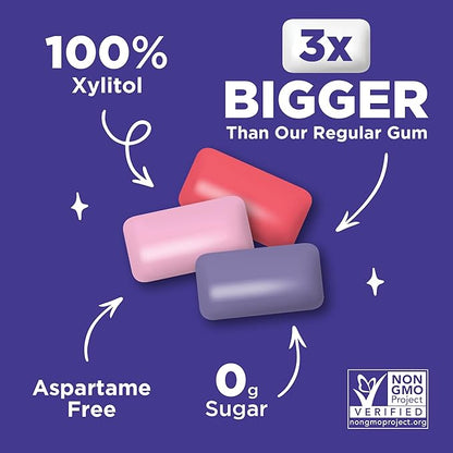 Jumbo Gum - Grape, Bubblegum & Watermelon, 20ct, 10/tray - The Pur Company