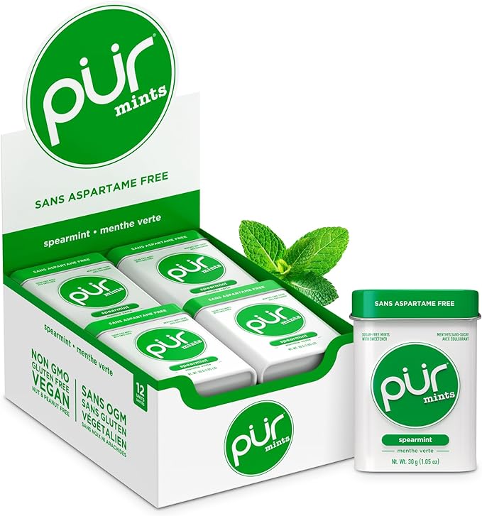 Mints - Spearmint, 30ct, 12/tray - The Pur Company