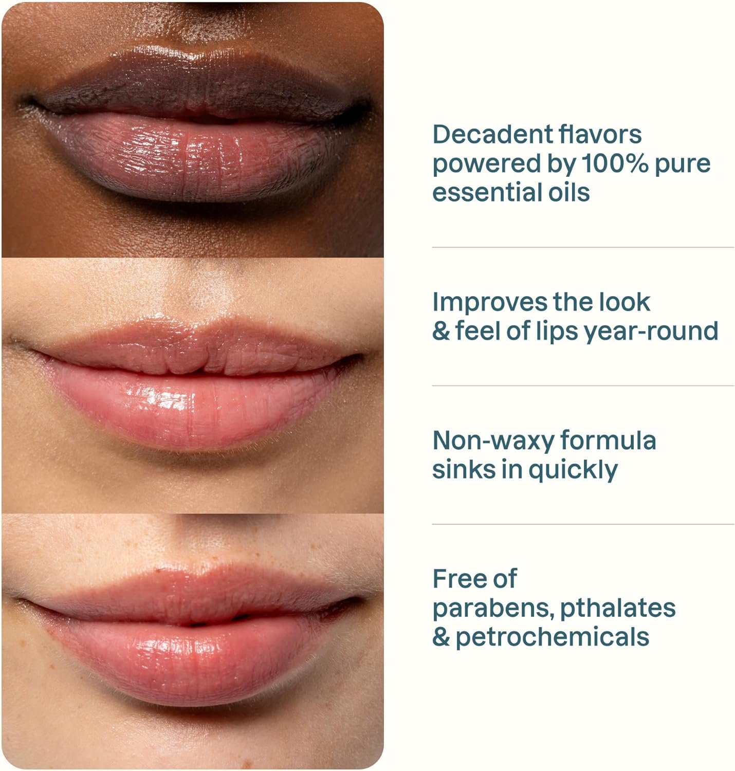 Tinted Lip Balm, 4pk - Cliganic