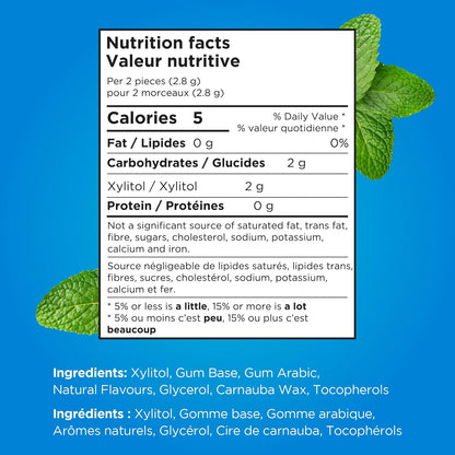 Gum Bags - Peppermint, 55ct, 12/tray - The Pur Company